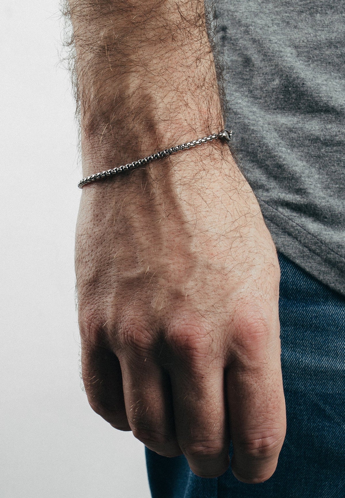 Bacas Chain Link Bracelet Silver
