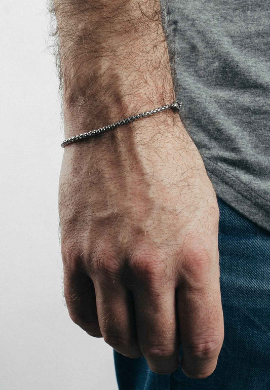 Bacas Chain Link Bracelet Silver