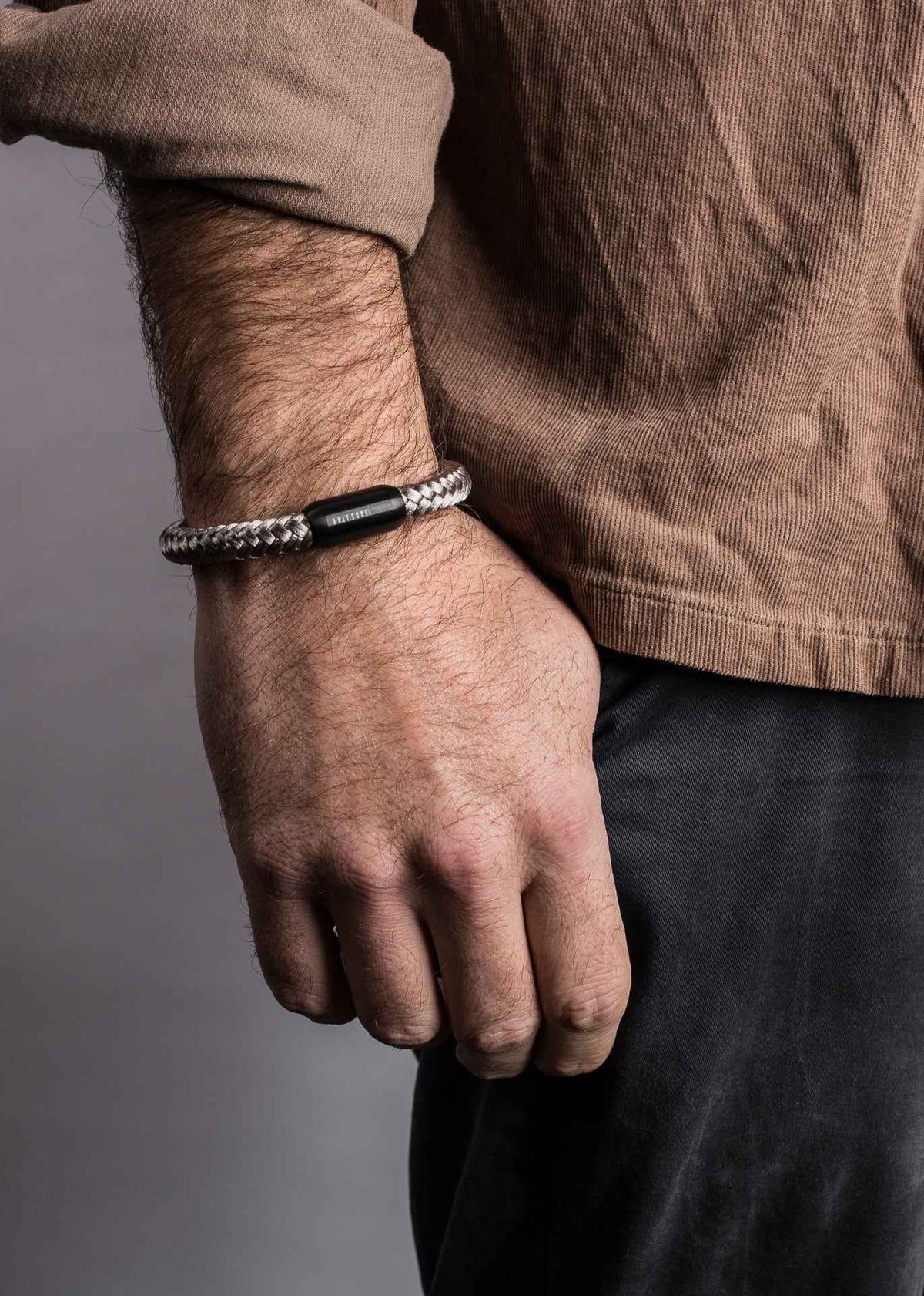 Portus Nautical Rope Bracelet Black-Darkgrey