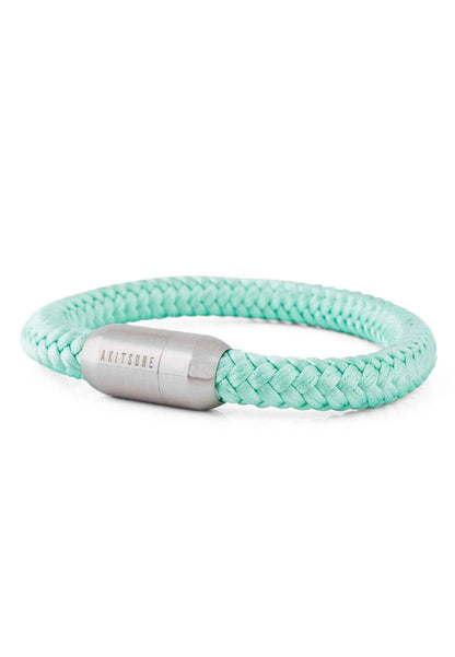Portus Nautical Rope Bracelet Silver-Mintgreen