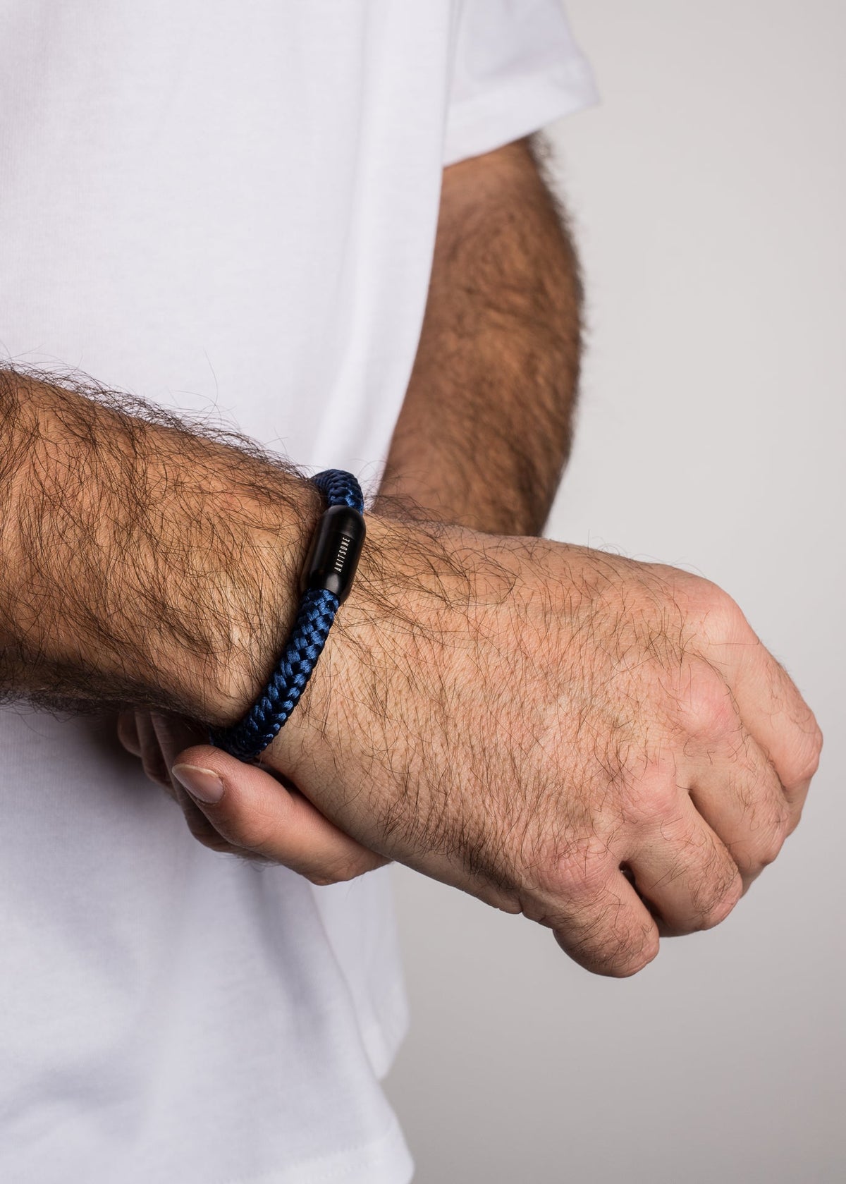 Portus Nautical Rope Bracelet Black-Navyblue