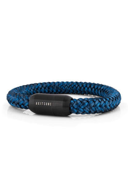 Portus Nautical Rope Bracelet Black-Navyblue