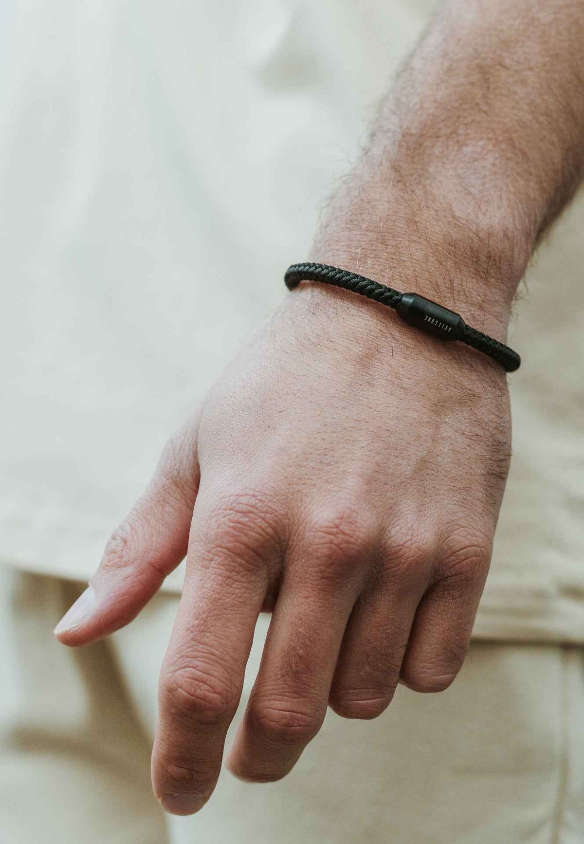 Silvus Nylon Bracelet - Matte Black - Black