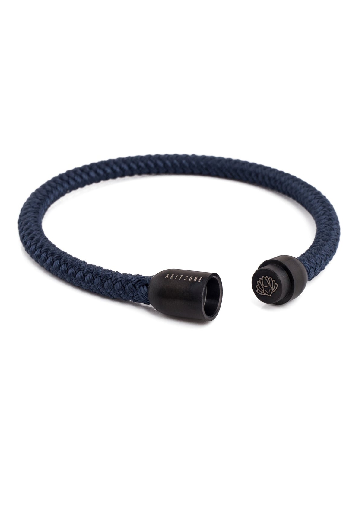 Silvus Nylon Bracelet - Matte Black - Navyblue