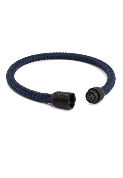 Silvus Nylon Bracelet - Matte Black - Navyblue