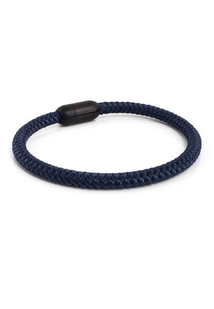 Silvus Nylon Bracelet - Matte Black - Navyblue