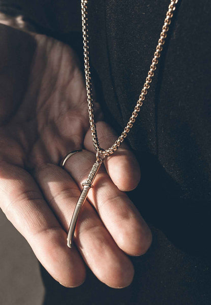 Gladius Pendant / Necklace Gold 90 cm