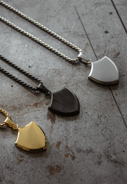 Insignia Pendant / Necklace Matte Black 90 cm
