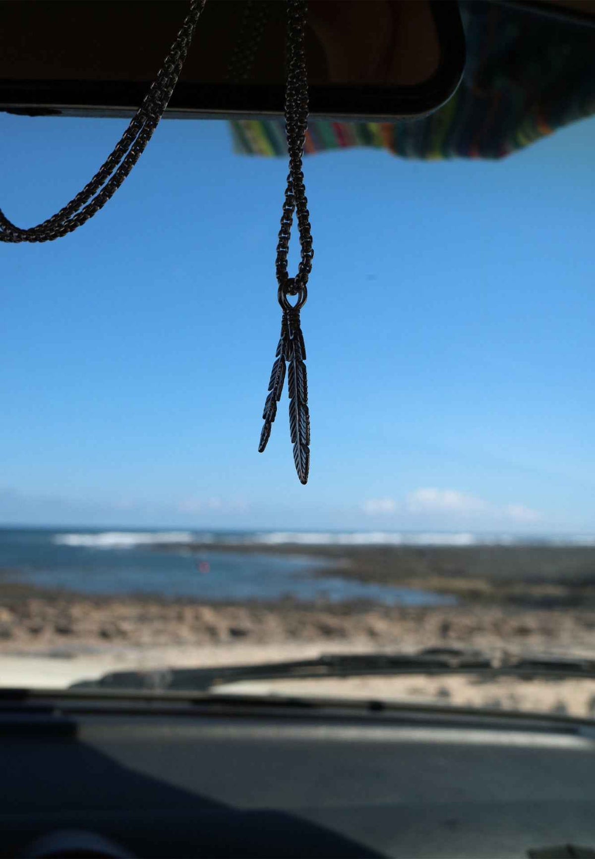 Levitas Pendant / Necklace Matte Black 90 cm