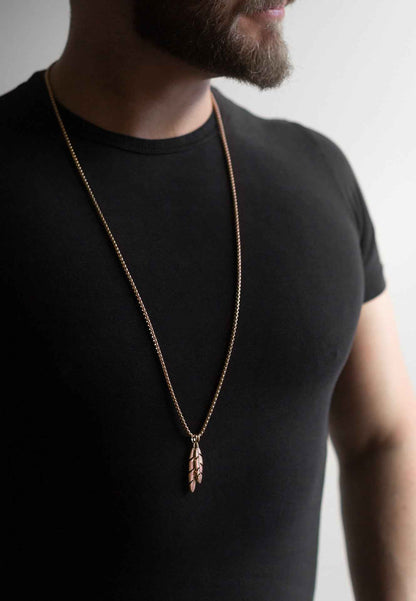 Levitas Pendant / Necklace Rose Gold 90 cm