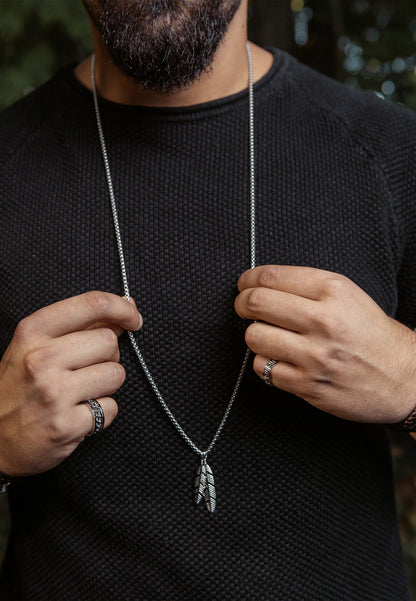 Levitas Pendant / Necklace Silver 90 cm