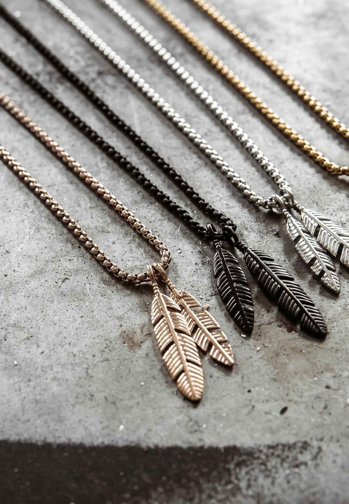 Levitas Pendant / Necklace Matte Black 90 cm