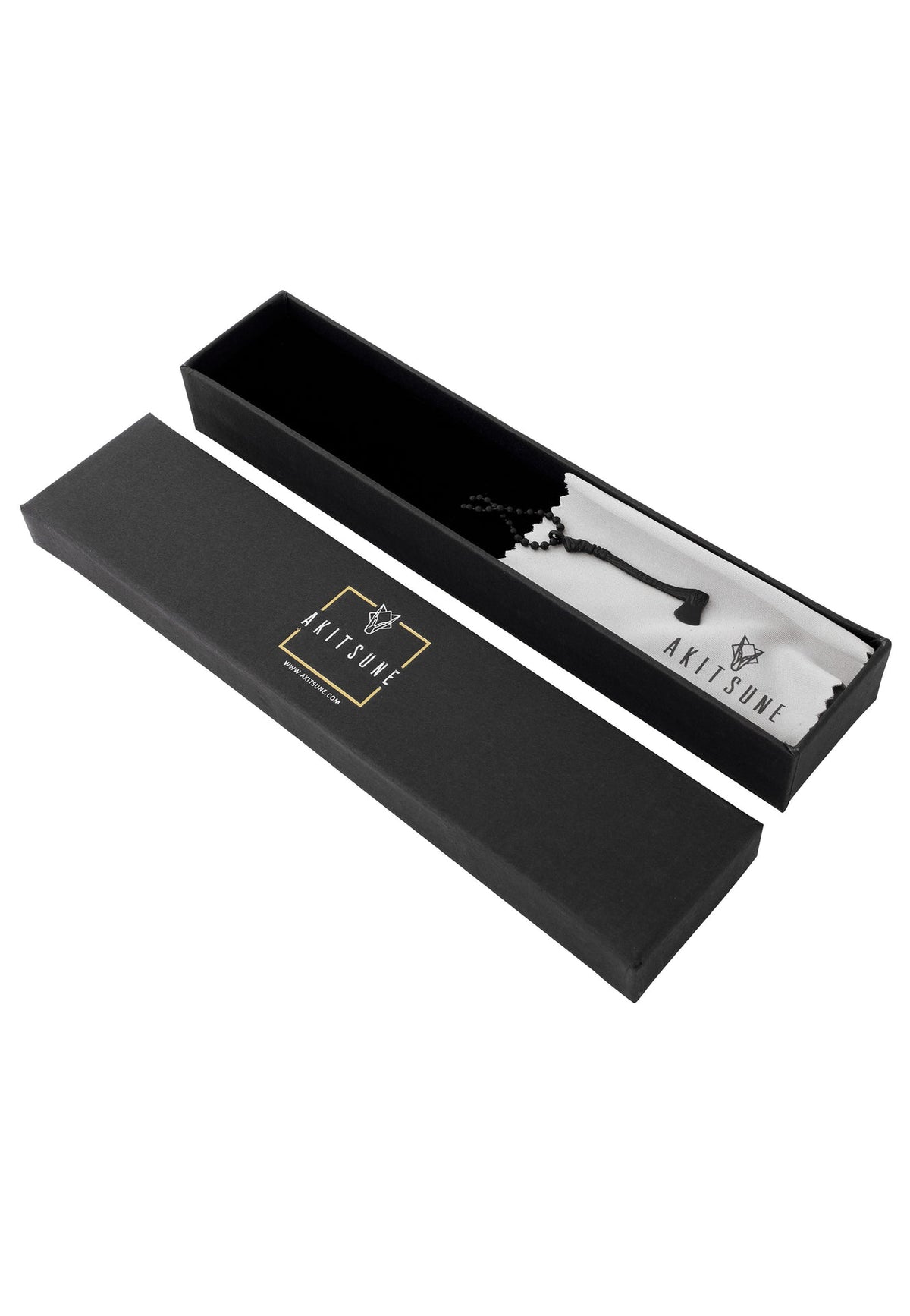 Securis Pendant / Necklace Matte Black 70 cm