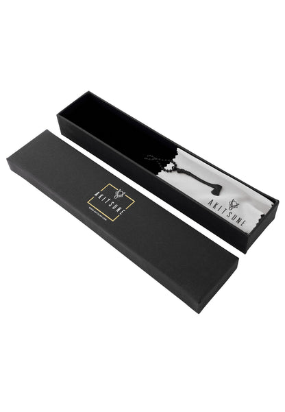 Securis Pendant / Necklace Matte Black 70 cm