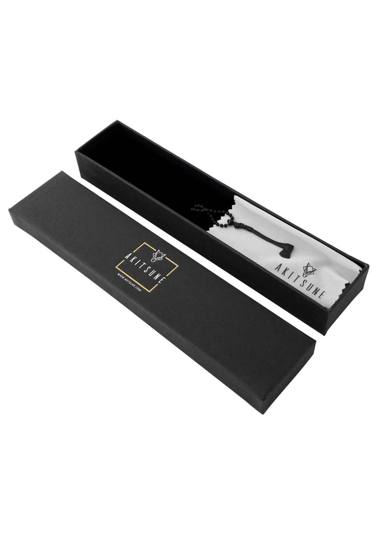 Securis Pendant / Necklace Matte Black 70 cm