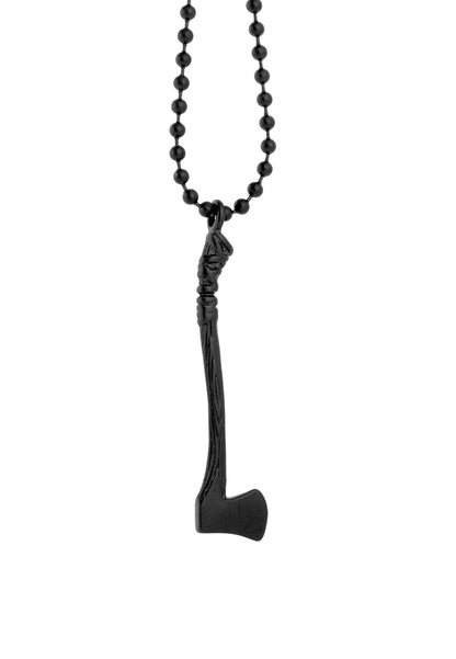 Securis Pendant / Necklace Matte Black 70 cm