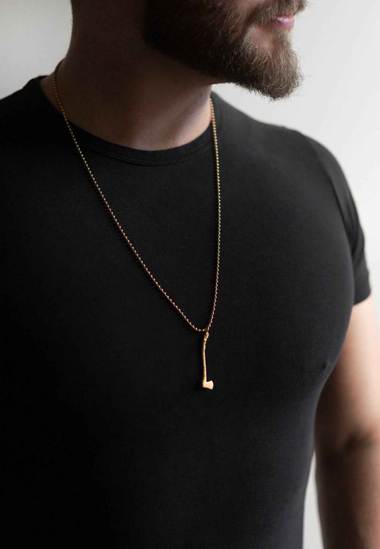 Securis Pendant / Necklace Gold 70 cm