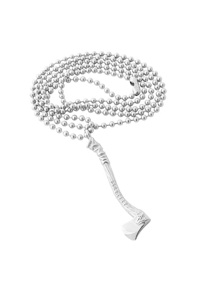 Securis Pendant / Necklace Silver 70 cm