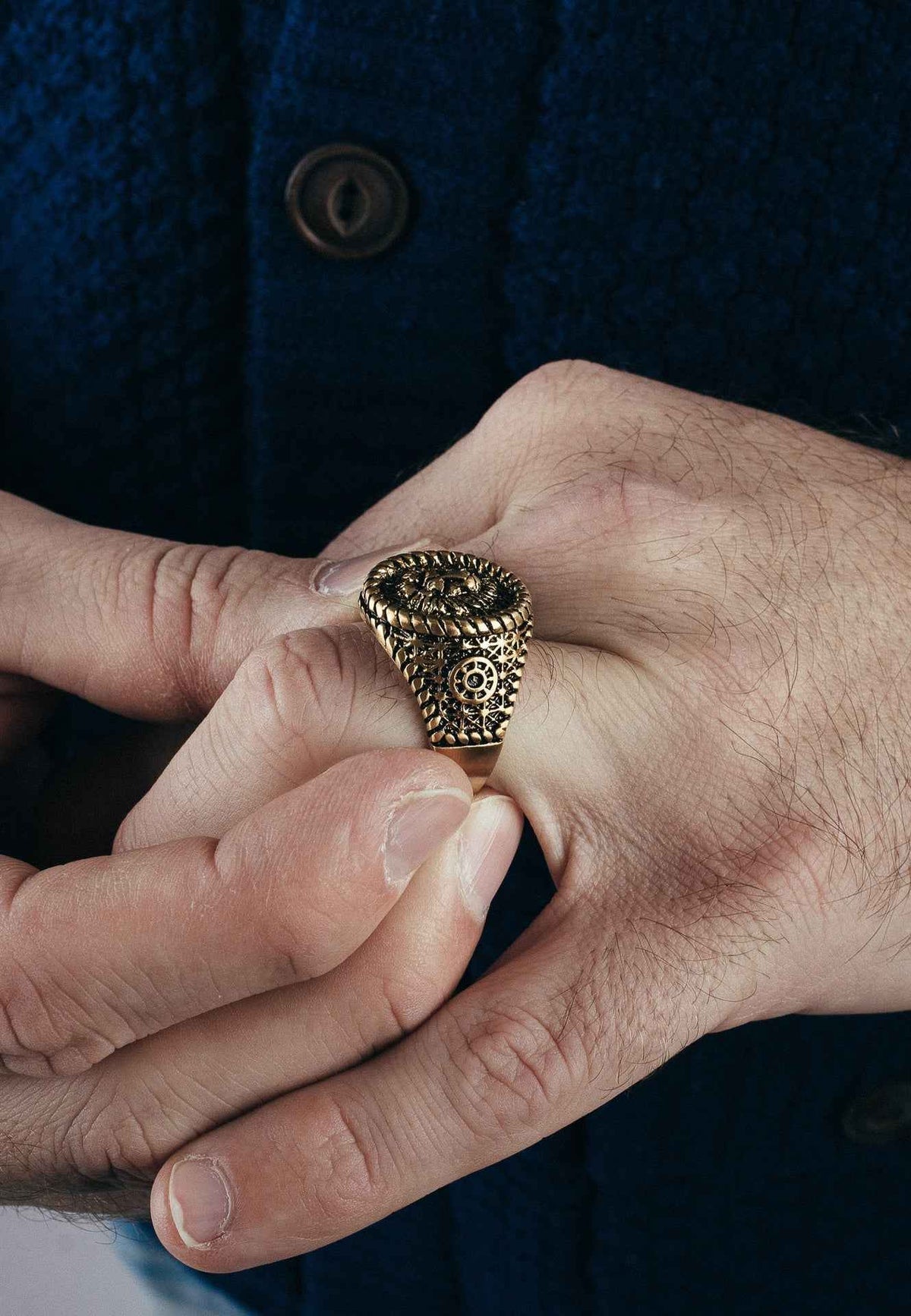Imperator Ring Antique Gold