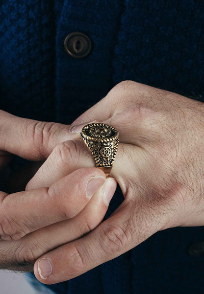 Imperator Ring Antique Gold