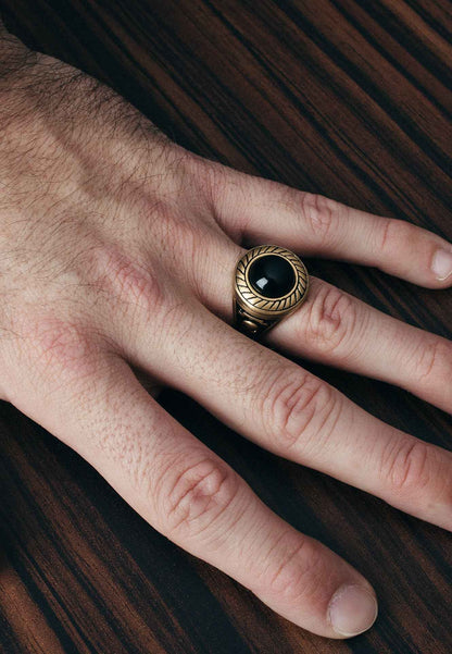 Mortis Ring Antique Gold