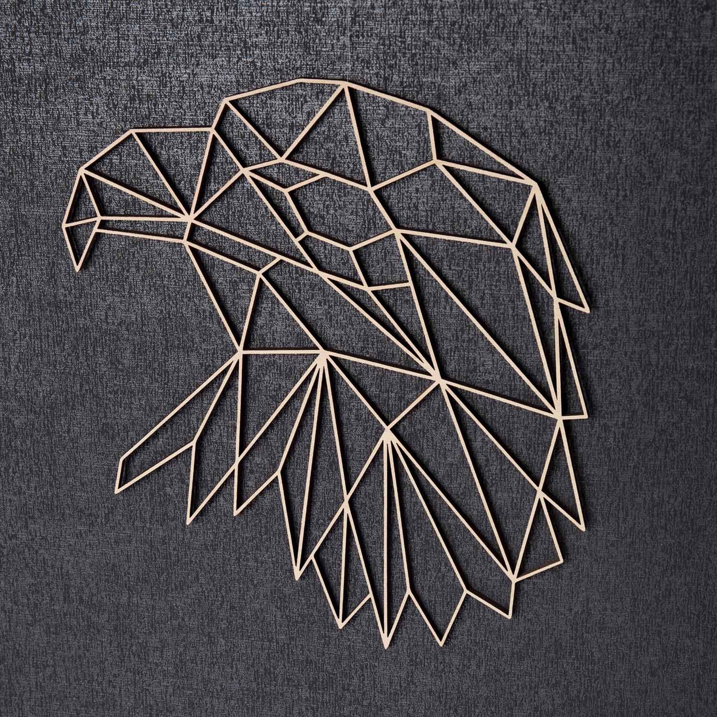 Origami Adlerkopf aus Holz -