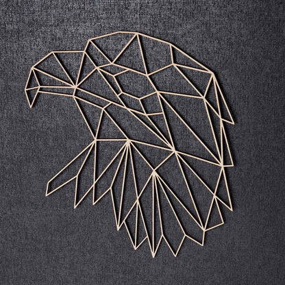 Origami Adlerkopf aus Holz -