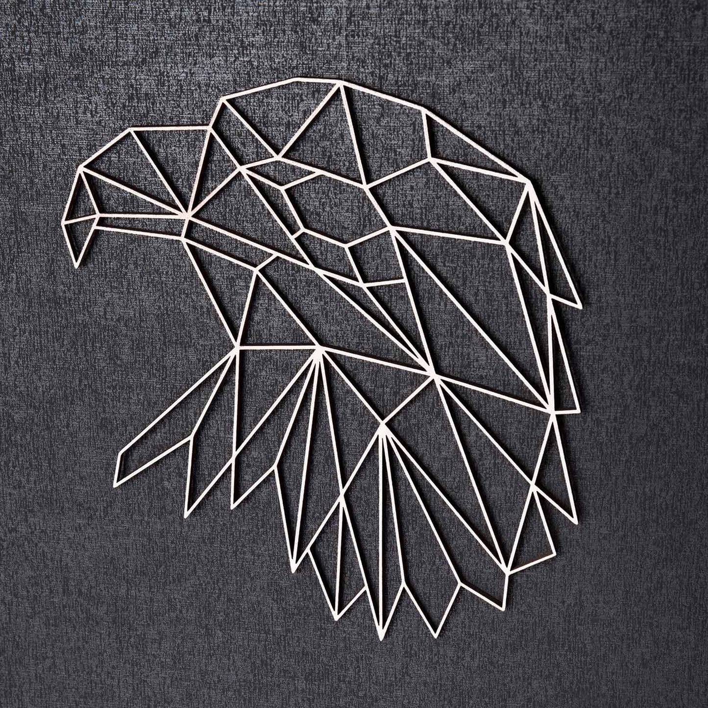 Origami Adlerkopf aus Holz -