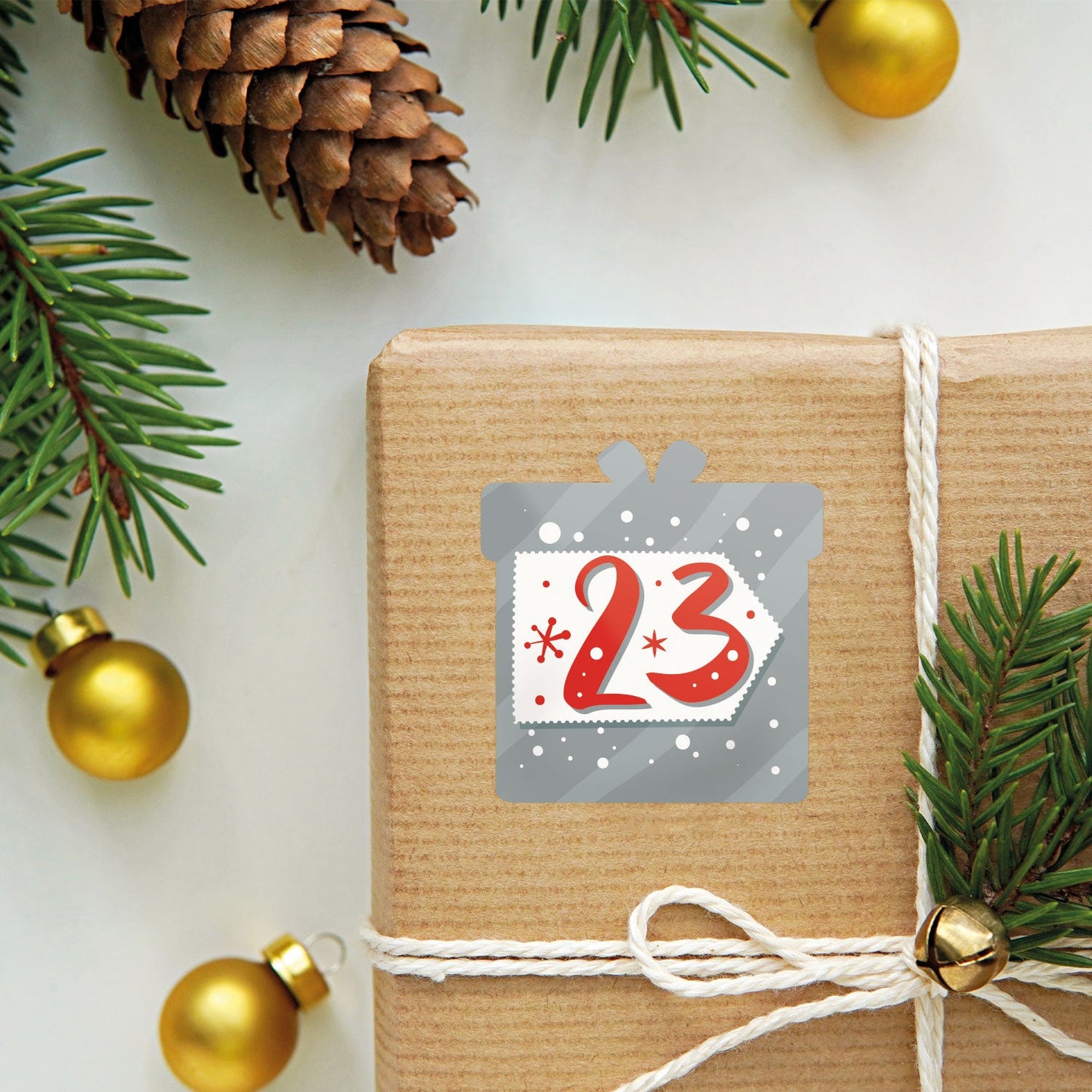 Adventskalender Zahlenaufkleber zum basteln mit bunten Zahlen für Weihnachten zum Selbstgestalten