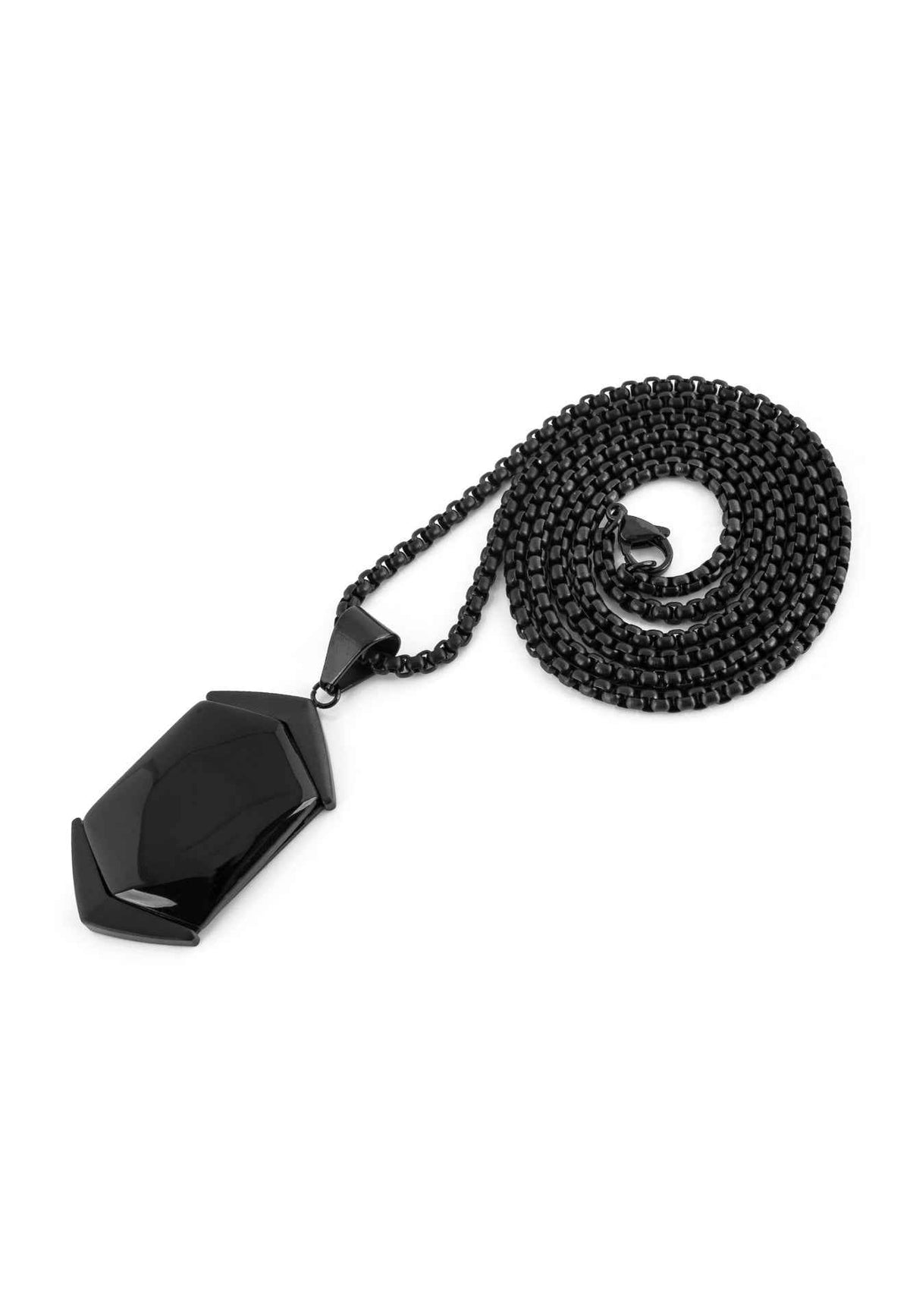 Abyss Pendant / Necklace Matte Black - Black 70 cm