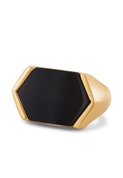 Abyss Ring Gold - Black