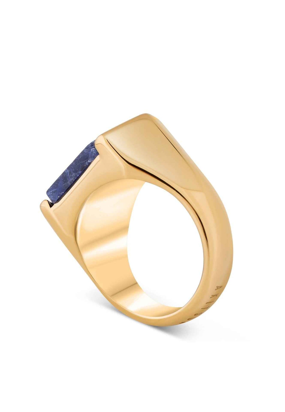 Abyss Ring Gold - Blue Achat