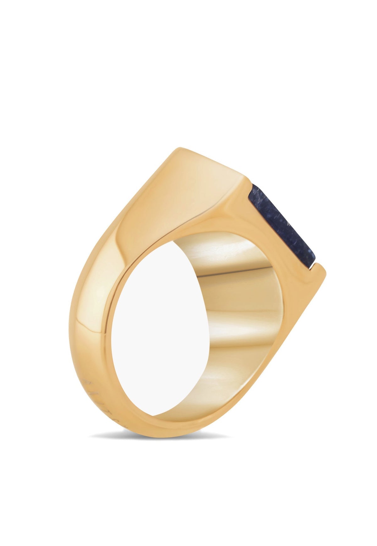 Abyss Ring Gold - Blue Achat