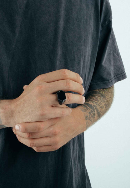 Abyss Ring Matte Black - Black