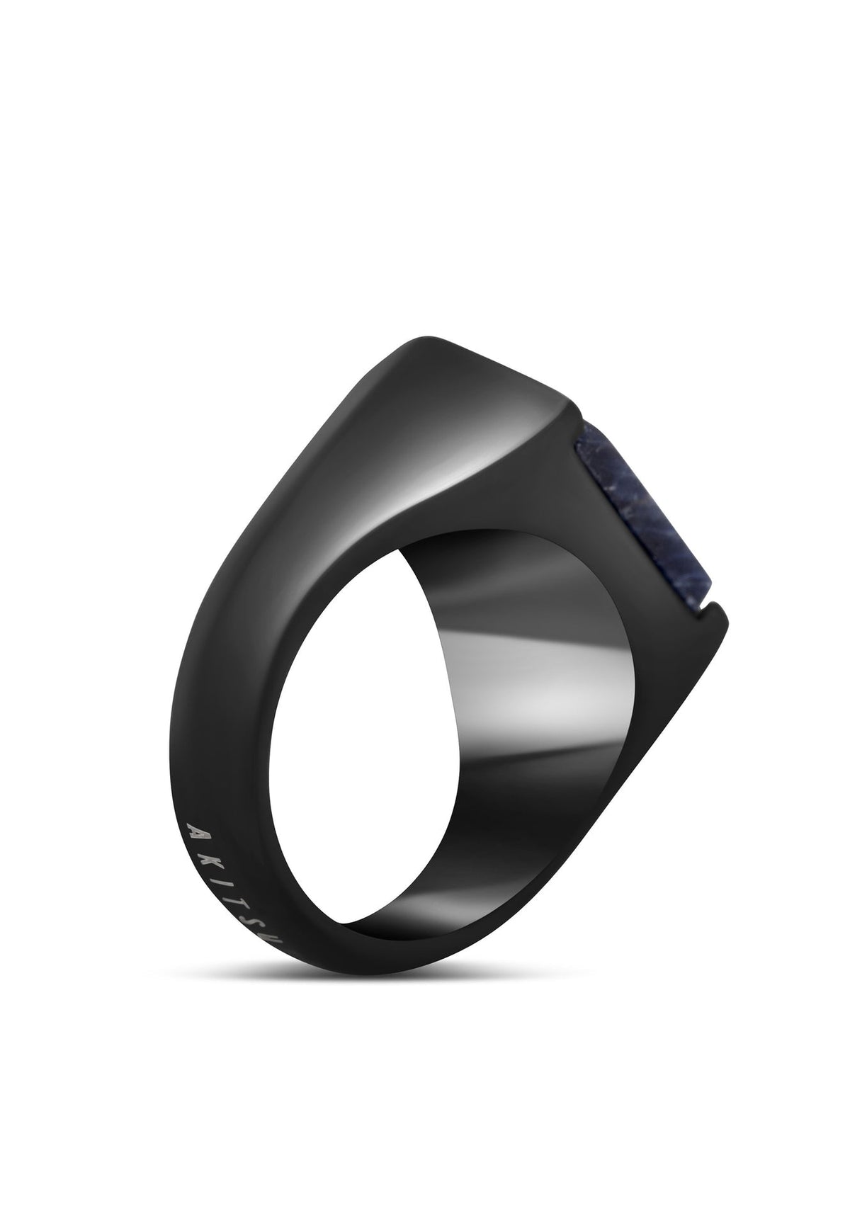Abyss Ring Matte Black - Blue Achat