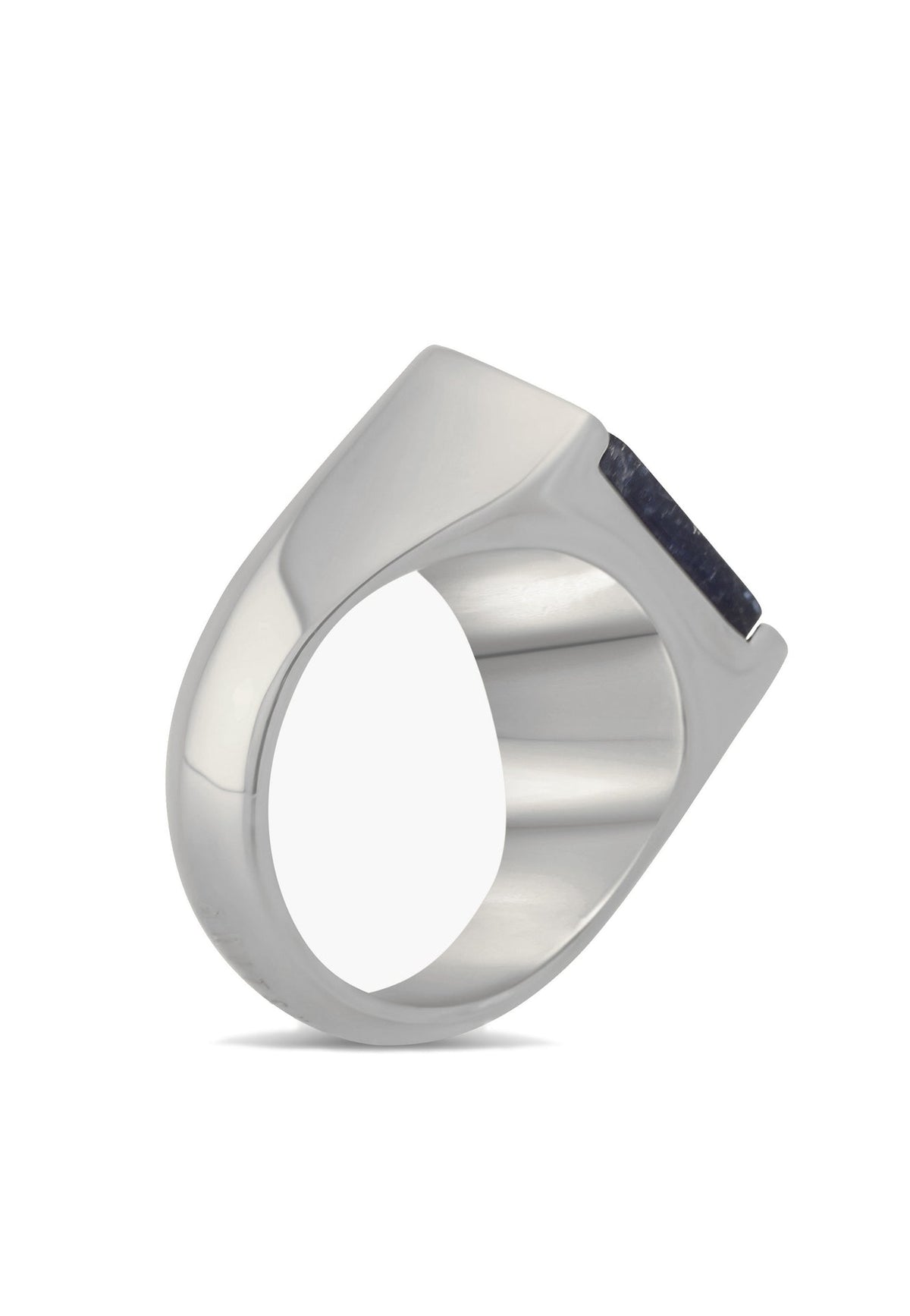 Abyss Ring Silver - Blue Achat