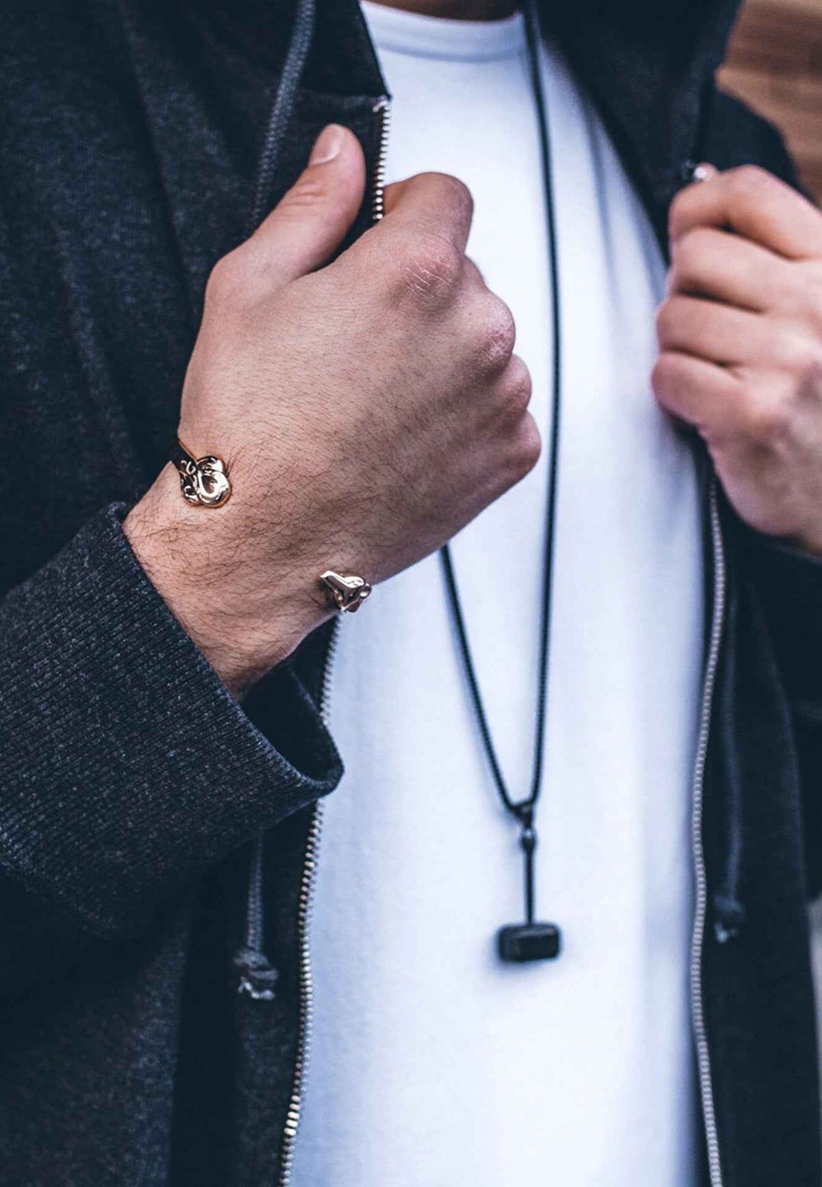 Ferus Bangle Bracelet Rose Gold