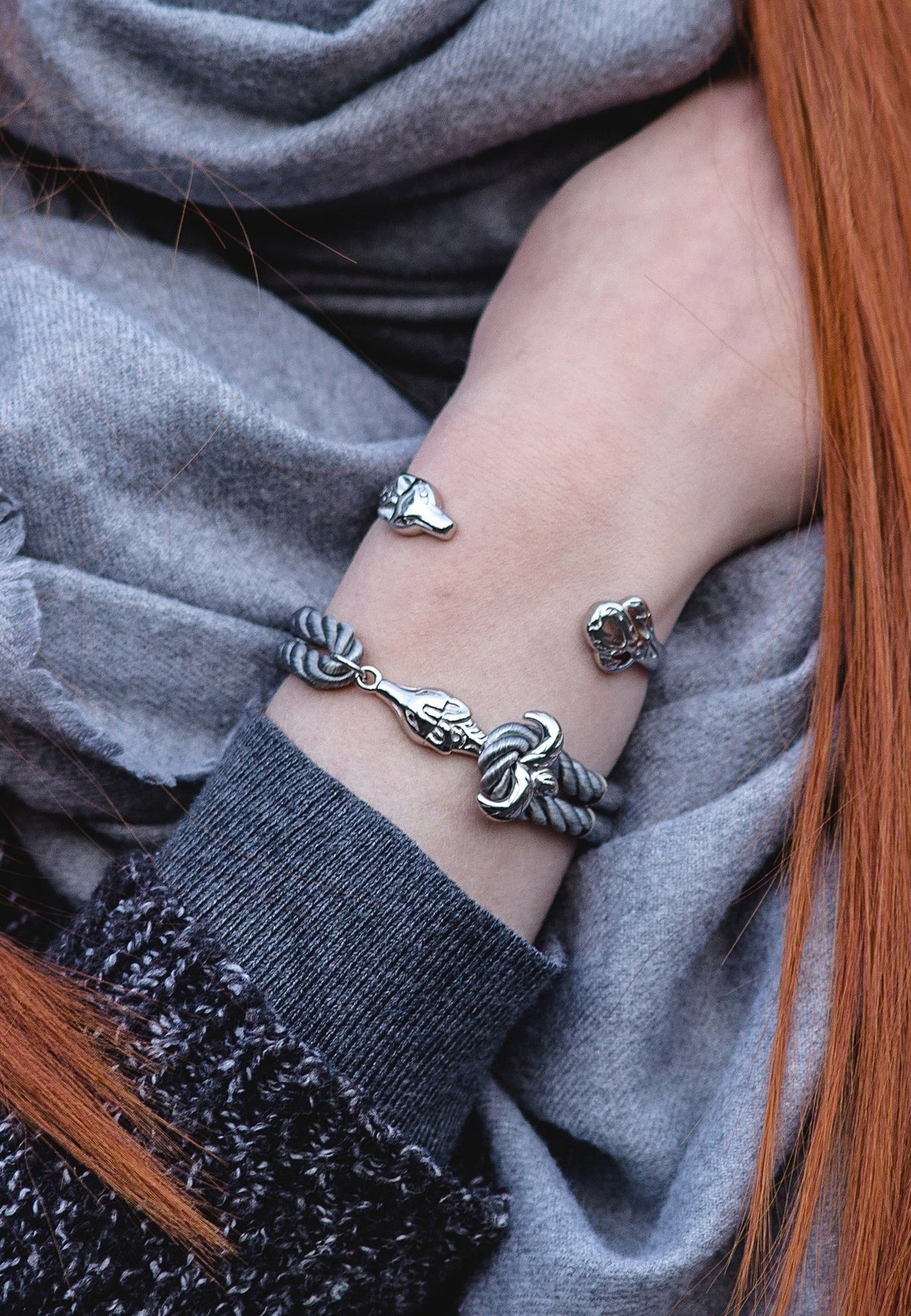 Ferus Bangle Bracelet Silver