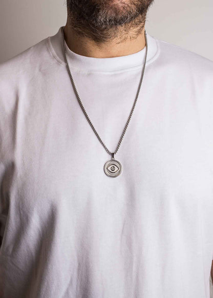 Astra Pendant / Necklace Silver 70 cm