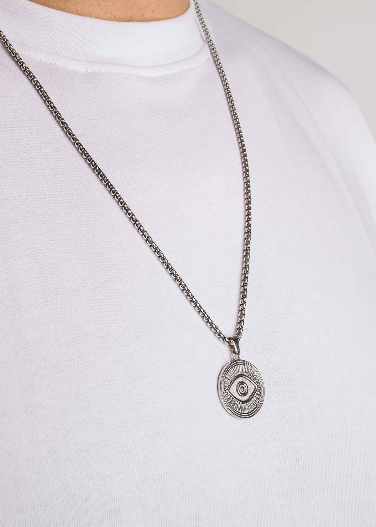 Astra Pendant / Necklace Silver 70 cm