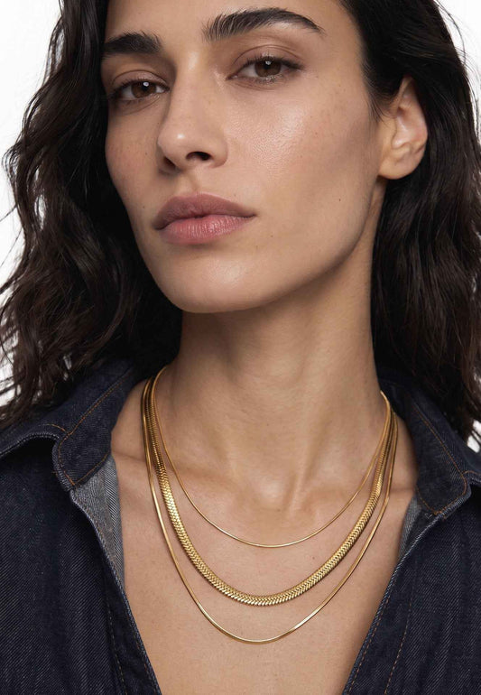 Celestia Necklace Set Gold