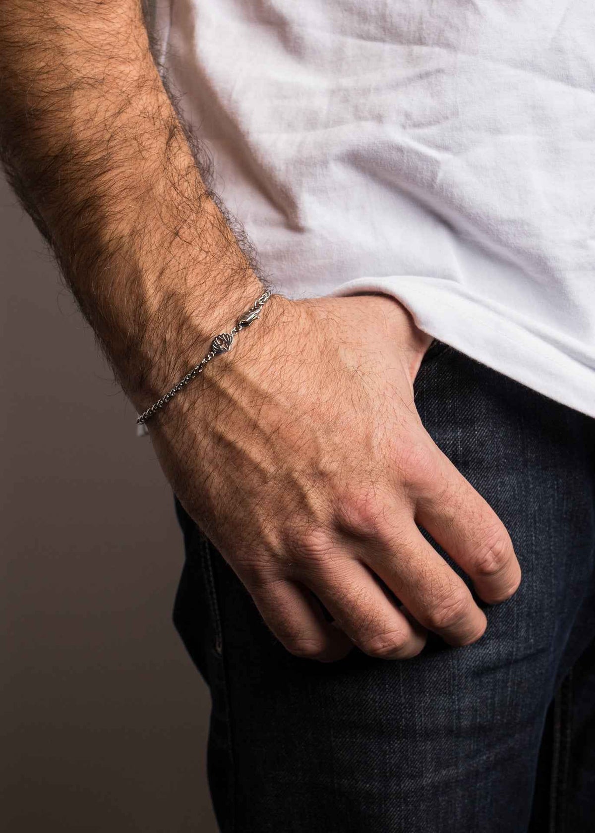 Cor Wheat Chain Bracelet Silver 3 mm
