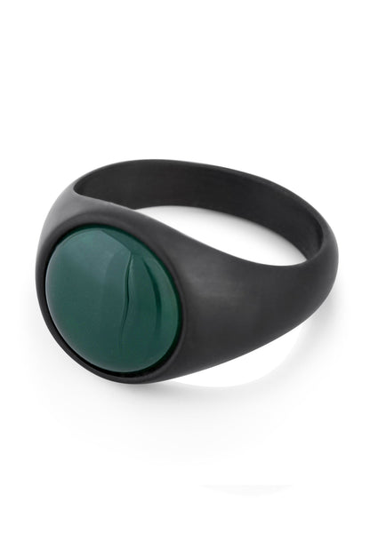 Coruscent Ring Black-Jade