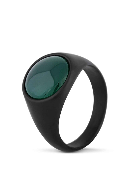Coruscent Ring Black-Jade