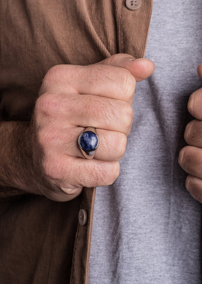 Coruscent Ring Silver-Sodalite