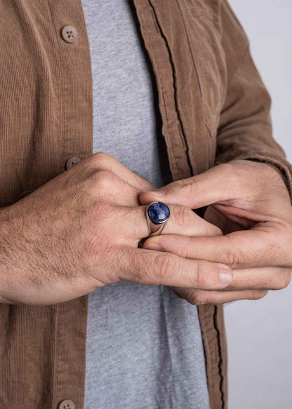Coruscent Ring Silver-Sodalite