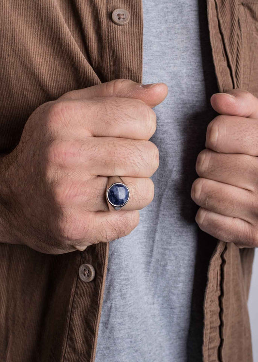 Coruscent Ring Silver-Sodalite