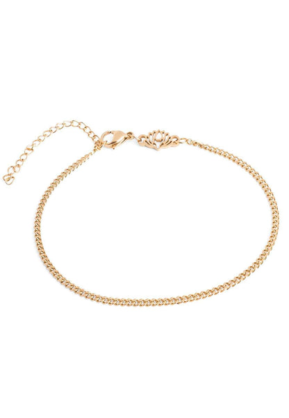 Cuban Chain Bracelet Gold 2 mm
