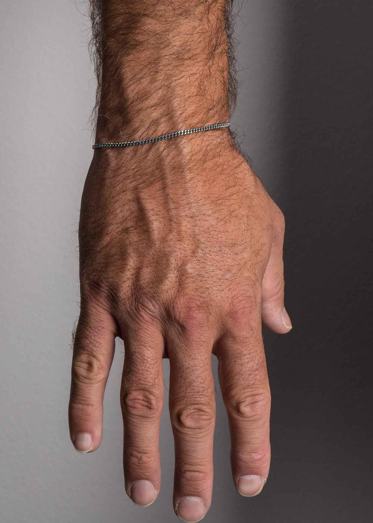 Cuban Chain Bracelet Silver 2 mm