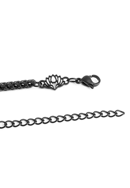 Franco Chain Bracelet Matte Black